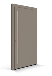 Le Corbusier Porte d'entrée - Remplissage ombre naturelle moyenne - Poignée ombre naturelle claire