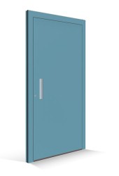 Le Corbusier Porte d'entrée - Remplissage ceruleen vif - Poignée outremer pale