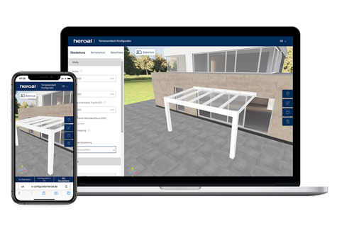 Patio roof configurator