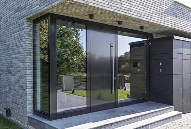 Aluminium Haustueren-Haustuer Aussenansicht